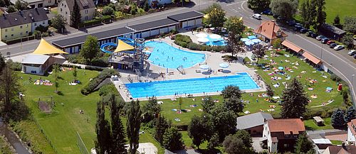 Luftaufnahme vom Egrensisbad Waldsassen.