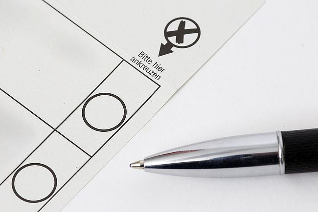 Musterbild Wahlzettel